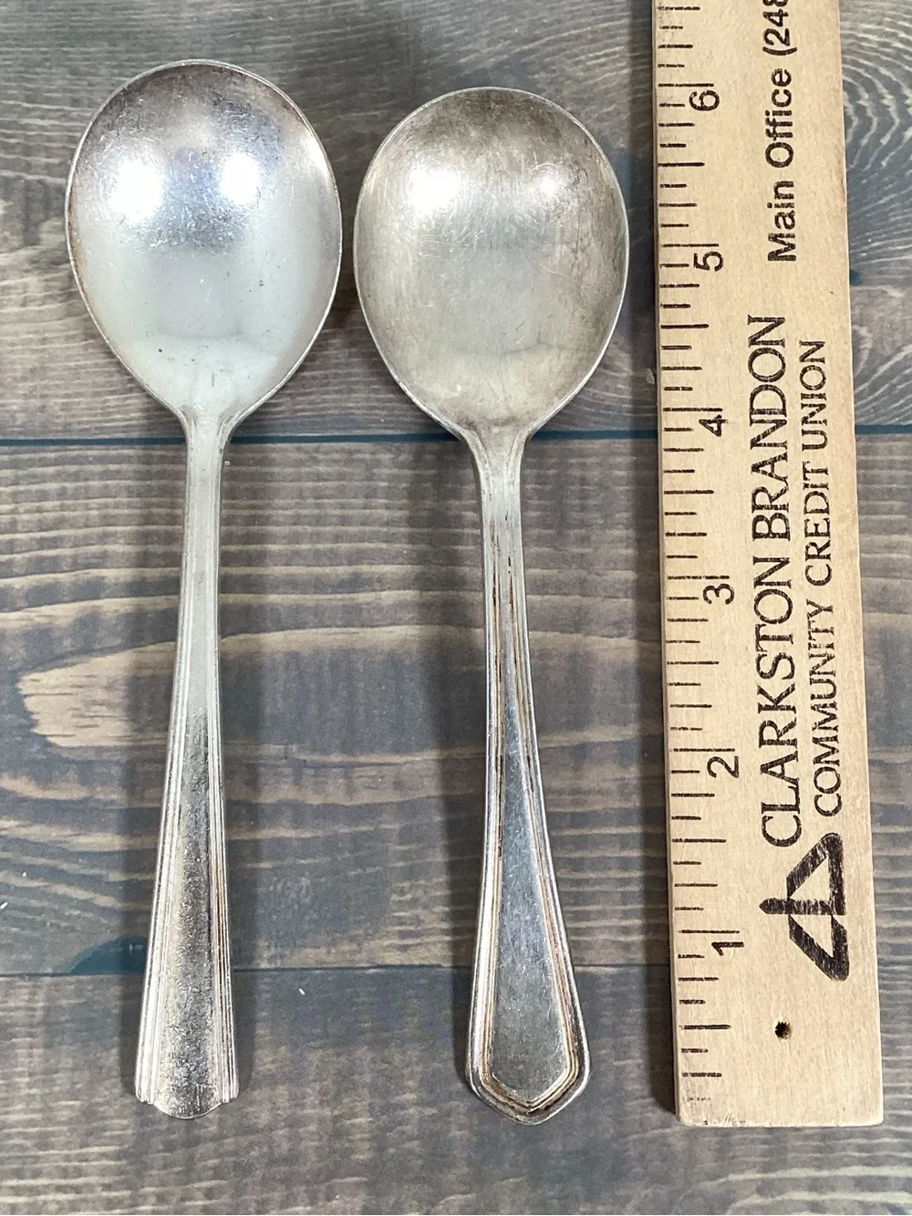 Vintage Silver Plated Spoon Collection, Lot Of 7 Spoons